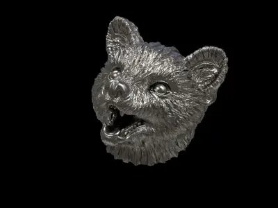 Marten head 3D print model 3D print model