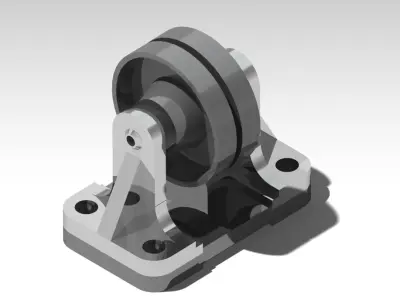Generic Belt Conveyor Roller Support CAD Model  3D print model