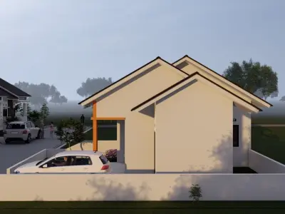 3D  house type 45  3D print model