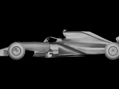 Formula Racing Car 3D model