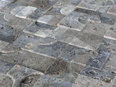 Tile Mutina Puzzle Old n4 3D model