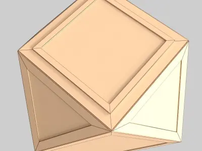 Glass Table 07 Low-poly 3D model