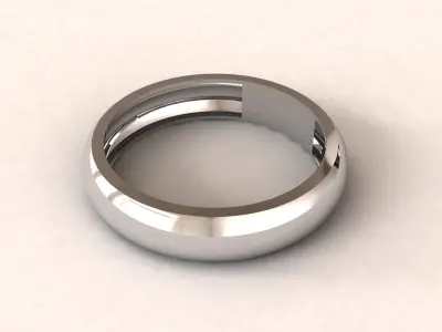 Simple Women Ring 3D print model Free 3D print model