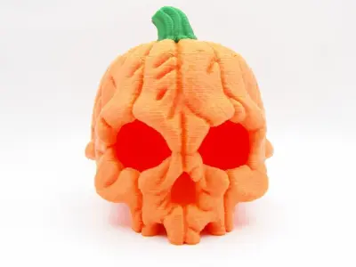 Pumpkin Skull - Tea Light 3D print model