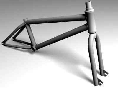 bmx frame 3D model