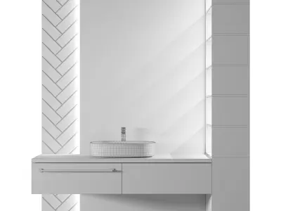 Luxury Bathroom 165 3D model