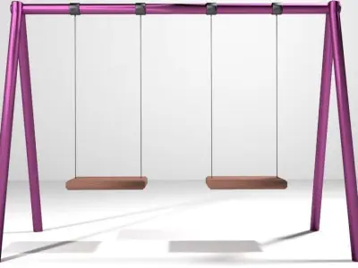 Playground Element - Swing 3D model