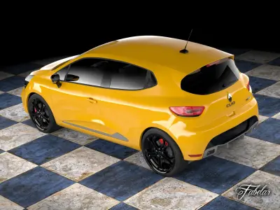 Renault Clio RS 2013 std mat 3D model