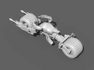 batpod  batman 3D print model