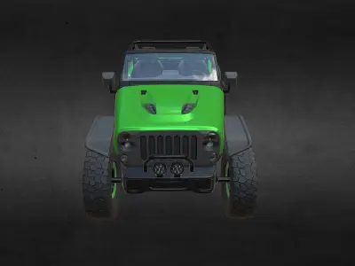 JEEP TRAILCAT Low-poly 3D model