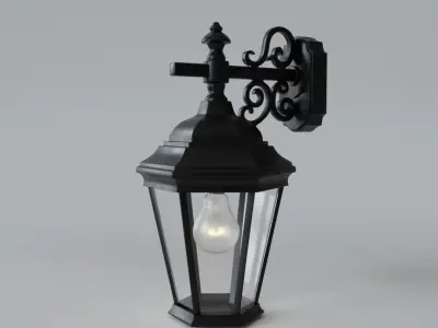 Wall lamp Free low-poly 3D model purchase