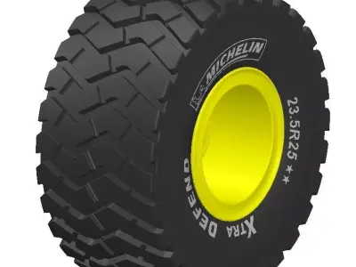 Volvo Michelin Wheel tire 750 65 R25 3D model