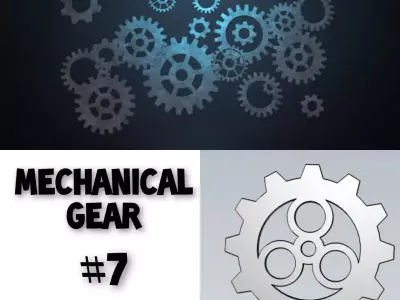 Mechanical Gear Wheel For Engineering Work 3D model