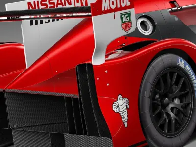 Nissan GT-R LM Nismo Race car 2015 3D model