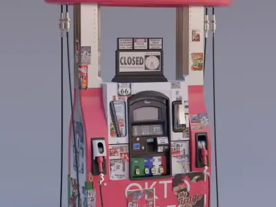 Gas Pump 3D model