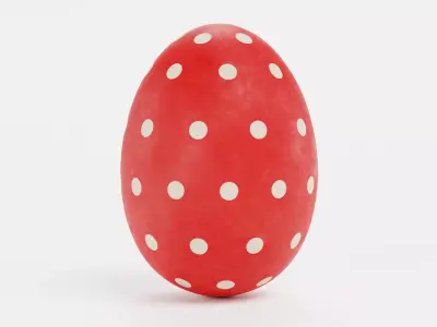 -Easter Egg V3- Low-poly 3D model