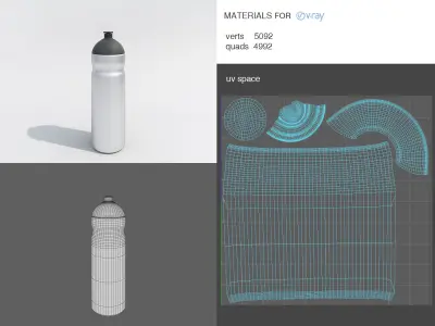 Bike Drinking Bottle 3D model