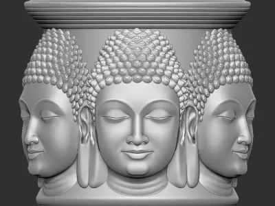 Mahaveer Buddha head unik design 3D print model