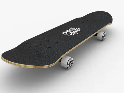 Realistic Skateboard 3D model