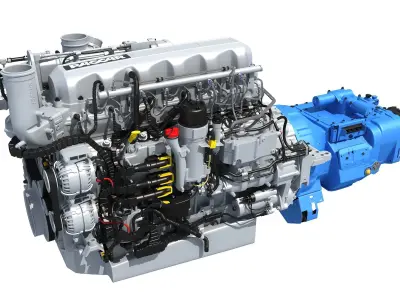 Powertrain Diesel Engine  3D model