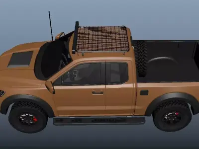 Ranger Raptor Low-poly 3D model