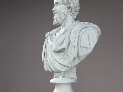 Bust of Septimius Severus Emperor 3D model