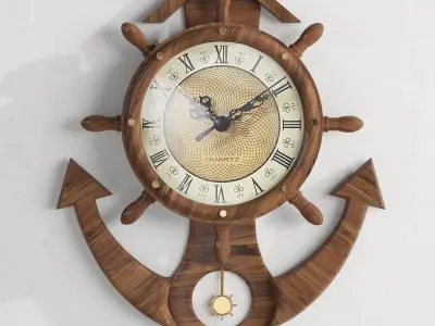 wall clock 55 3D model