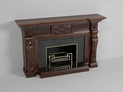 Fireplace M01 3D model