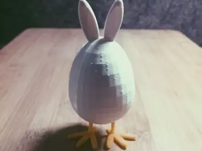 The Easter rabbit egg chicken feet thingy Free 3D print model