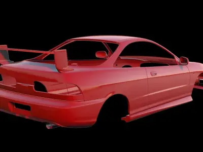Mugen Zenki Integra Type R DC2 Low-poly 3D model
