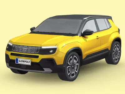 Jeep Avenger Low-poly 3D model