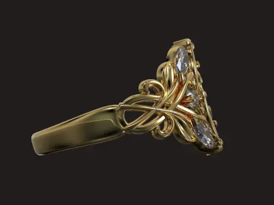 Inda Melia ring 3D print model