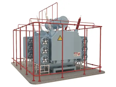 Electrical Transformer 5 3D model