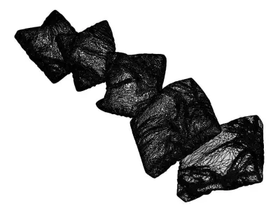 Five sofa cushions 3D model