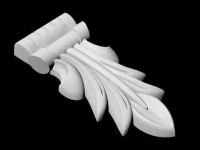 Central decor ornament for furniture 3D model 225