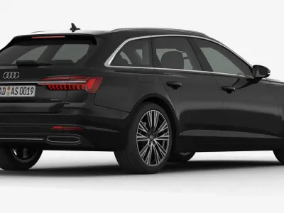 Audi A6 Avant 2019 Detailed Interior 3D model