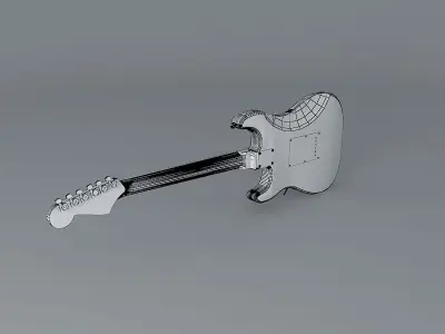 Fender Stratocaster guitar Free 3D model