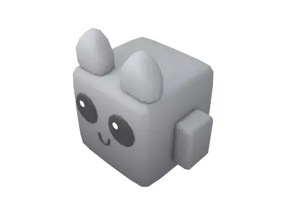 Basic Type Game Asset Pet Character v1 001 Low-poly 3D model