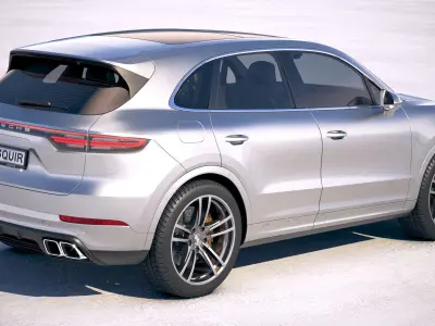 Porsche Cayenne Turbo 2018 3D model