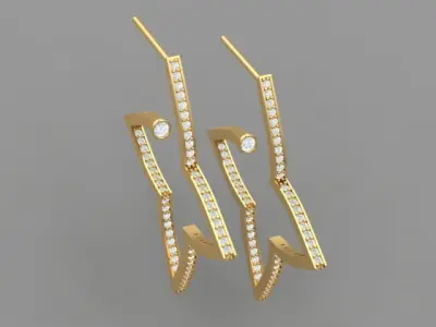 Star Earings 3D print model