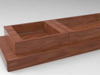 Cer Storage Box Low-poly 3D model