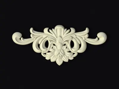 Central decor ornament for furniture 3D model 796