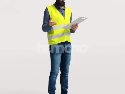 Humano Man Warehouse Worker Engineer -2506-068-1466 3D model