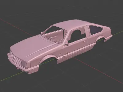 Opel Monza Coupe 1980 1981 3D Model 3D print model