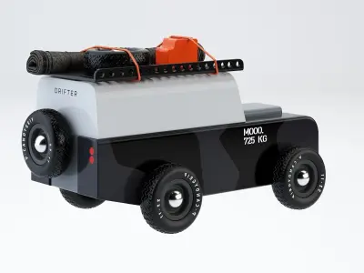 Drifter Moo Toy Car by Candylab 3D model