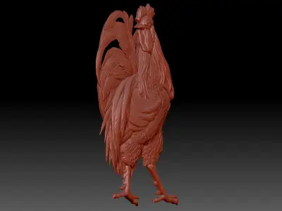  Cock  bird 3D print model