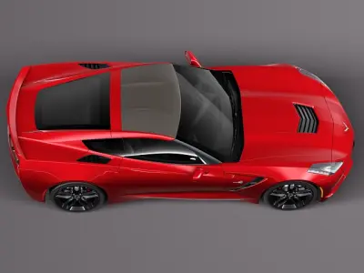 Chevrolet Corvette C7 Stingray Coupe 2014 3D model