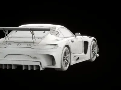 Mercedes - 2016 - Amg GT R 3D model