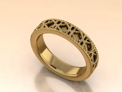 The Aurelian Knot Ring jewelry 3D model - for Her 3D print model