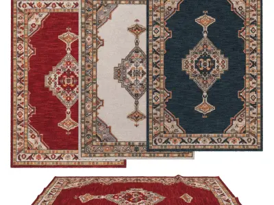 Rugs No 55 Low-poly 3D model